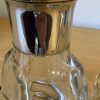 Fabulous pair of French Art Deco silver necked crystal decanters c-1910